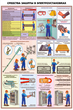 ПС29 Средства защиты в электроустановках (ламинированная бумага, А2, 3 листа) - Плакаты - Электробезопасность - . Магазин Znakstend.ru